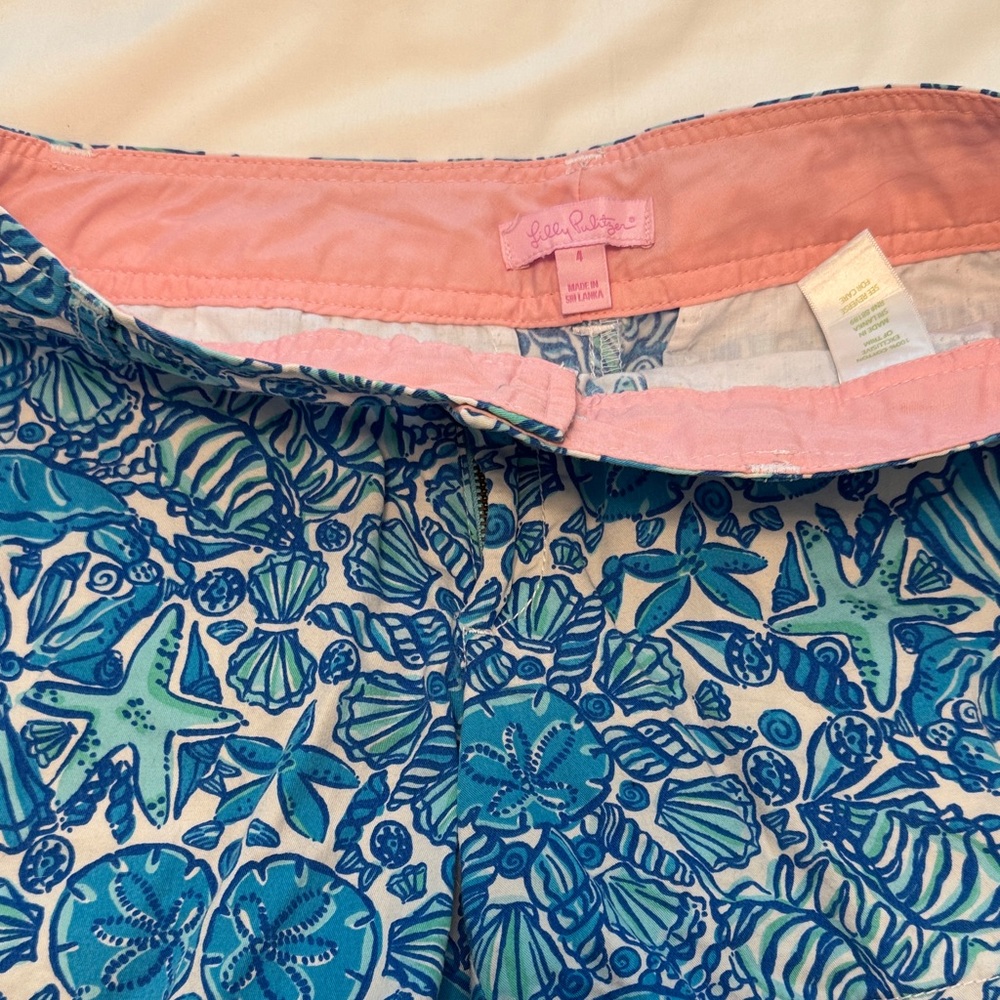 Lilly Pulitzer Blue Seashell Patterned Women's Sh… - image 6